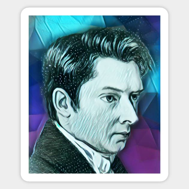 William Hazlitt Portrait | William Hazlitt Artwork 6 Sticker by JustLit